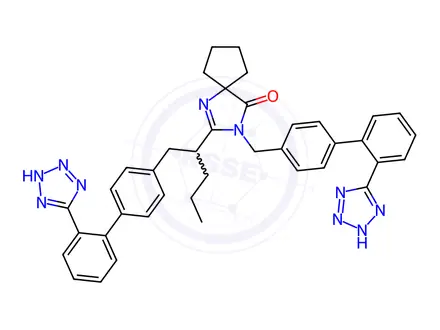Chemical structure of Irbesartan Dimer Impurity