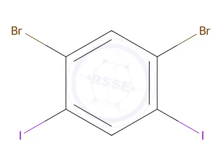 Chemical structure of 1,5-Dibromo-2,4-diiodobenzene