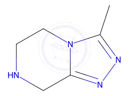 Chemical structure of 5,6,7,8-Tetrahydro-3-methyl-1,2,4-triazolo[4,3-a]pyrazine
