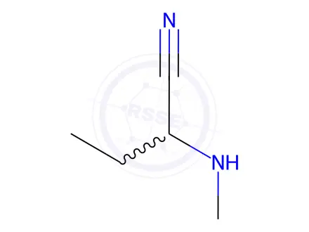 Chemical structure of 2-(Methylamino)butanenitrile