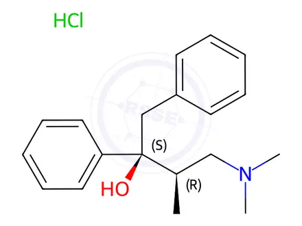 Chemical structure of Propoxyphene Related Compound A