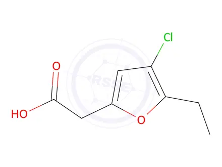 Chemical structure of 2-(4-chloro-5-ethylfuran-2-yl)acetic acid