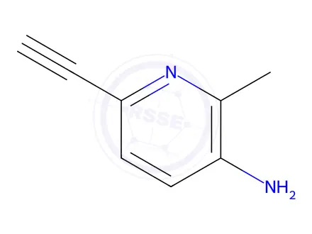 Chemical structure of 6-Ethynyl-2-methylpyridin-3-amine