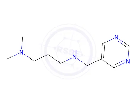 Chemical structure of N1,N1-dimethyl-N3-(pyrimidin-5-ylmethyl)propane-1,3-diamine