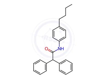 Chemical structure of N-(4-Butylphenyl)-2,2-diphenylacetamide