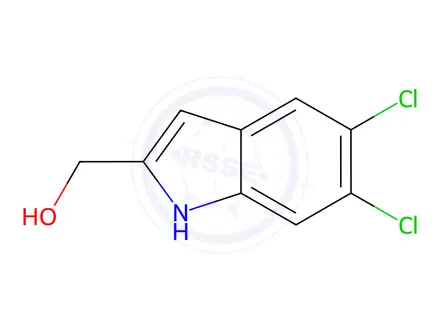 Chemical structure of (5,6-dichloro-1H-indol-2-yl)methanol