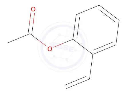 Chemical structure of ACETIC ACID 2-VINYLPHENYL ESTER