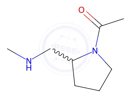 Chemical structure of 1-(2-((Methylamino)methyl)pyrrolidin-1-yl)ethanone