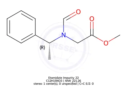Chemical structure of Etomidate Impurity 22