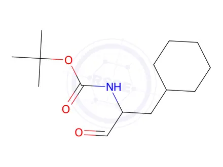 Chemical structure of tert-Butyl (S)-(1-cyclohexyl-3-oxopropan-2-yl)carbamate