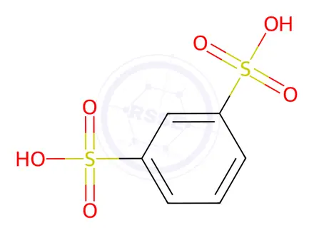 Chemical structure of 1,3-Benzenedisulfonic acid