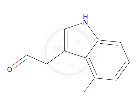 Chemical structure of 4-Hydroxyindole-3-acetaldehyde