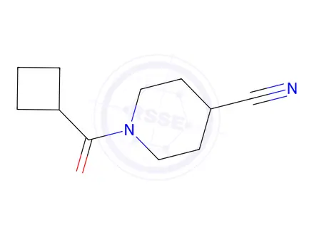 Chemical structure of 1-(Cyclobutanecarbonyl)piperidine-4-carbonitrile