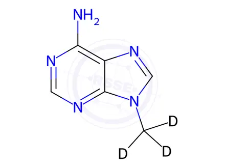 Chemical structure of 9-Methyl Adenine-d3