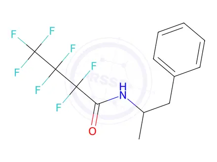 Chemical structure of 2,2,3,3,4,4,4-Heptafluoro-N-(1-methyl-2-phenylethyl)butanamide