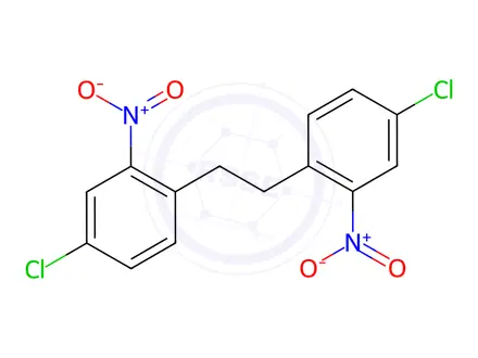 Chemical structure of 4-Chloro-1-[2-(4-chloro-2-nitrophenyl)ethyl]-2-nitrobenzene