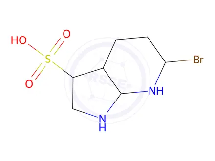 Chemical structure of 6-bromo-1H-pyrrolo[2,3-b]pyridine-3-sulfonic acid