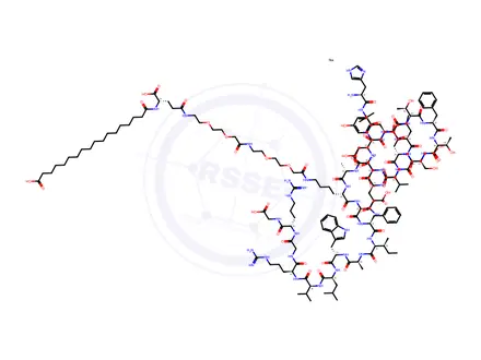 Chemical structure of Semaglutide Sodium