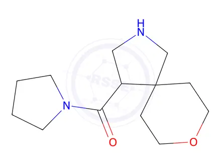 Chemical structure of Pyrrolidin-1-yl(8-oxa-2-azaspiro[4.5]decan-4-yl)methanone