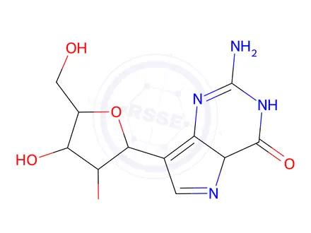 Chemical structure of 9-Deazaguanosine