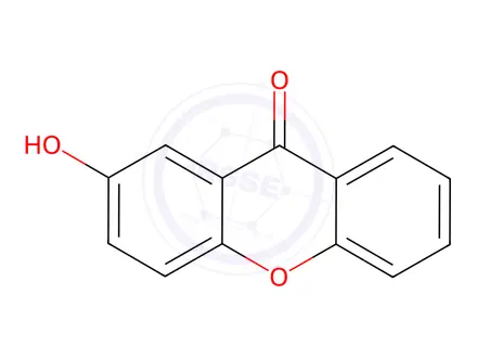Chemical structure of 2-HYDROXY-9H-9-XANTHENONE