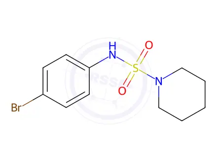 Chemical structure of n-(4-Bromophenyl)piperidine-1-sulfonamide