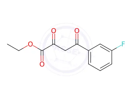 Chemical structure of Ethyl 4-(3-fluorophenyl)-2,4-dioxobutanoate