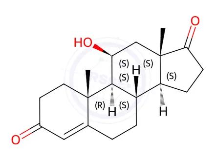 Chemical structure of 11β-Hydroxy-4-androstene-3,17-dione
