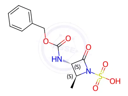 Chemical structure of Aztreonam Impurity 138