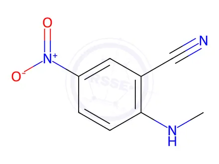 Chemical structure of 2-(methylamino)-5-nitrobenzonitrile