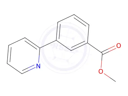 Chemical structure of Methyl 3-(pyridin-2-yl)benzoate