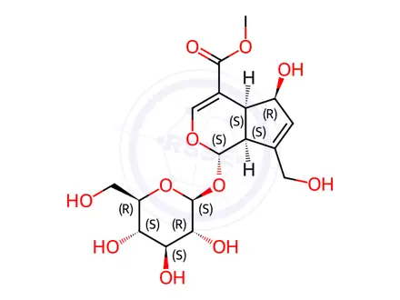 Chemical structure of Asperulosidic Acid Impurity 3 (Deacetylasperulosidic Acid Methyl Ester)