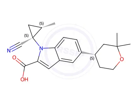 Chemical structure of Orforglipron Impurity 279