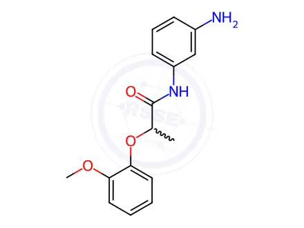 Chemical structure of N-(3-Aminophenyl)-2-(2-methoxyphenoxy)propanamide