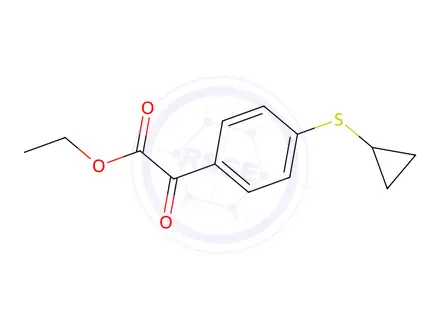 Chemical structure of Ethyl 2-(4-(cyclopropylthio)phenyl)-2-oxoacetate