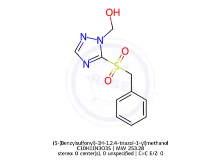 Chemical structure of (5-(Benzylsulfonyl)-1H-1,2,4-triazol-1-yl)methanol