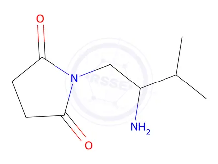 Chemical structure of 1-(2-Amino-3-methylbutyl)pyrrolidine-2,5-dione
