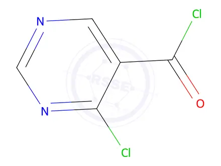 Chemical structure of 4-Chloropyrimidine-5-carbonyl chloride