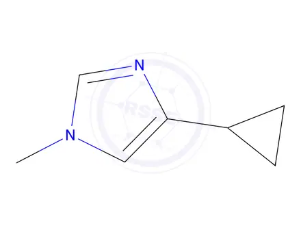 Chemical structure of 1-Methyl-4-cyclopropyl-1H-imidazole