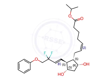 Chemical structure of Tafluprost (1S,2S,3S,5R)-Isomer