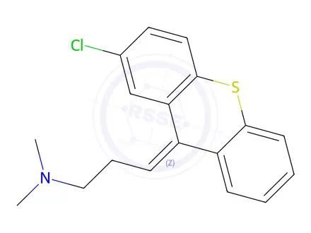 Chemical structure of Chlorprothixene