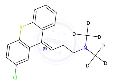 Chemical structure of Chlorprothixene-D6
