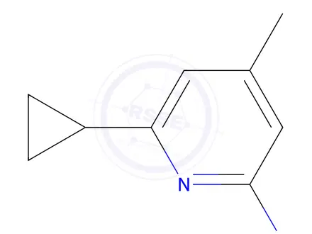 Chemical structure of 2-Pyridinamine,6-cyclopropyl-4-methyl-(9CI)