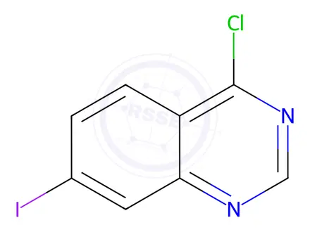 Chemical structure of 4-CHLORO-7-IODOQUINAZOLINE