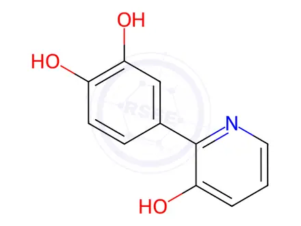 Chemical structure of 1,2-Benzenediol, 4-(3-hydroxy-2-pyridinyl)-(9CI)