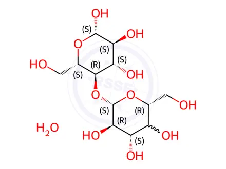Chemical structure of D-Lactose Monohydrate
