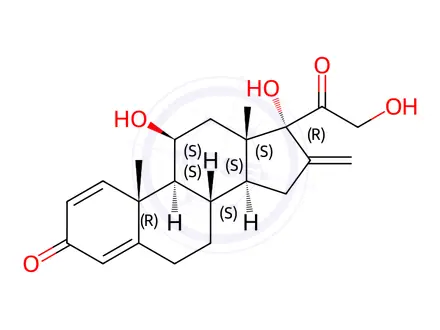 Chemical structure of Prednisolone Impurity 109 (Prednylidene)