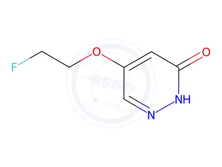 Chemical structure of 5-(2-fluoroethoxy)pyridazin-3(2H)-one