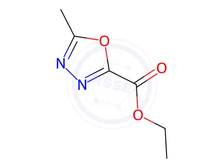 Chemical structure of Ethy-5-methyl-1,3,4-Oxadiazole-2-carboxylate
