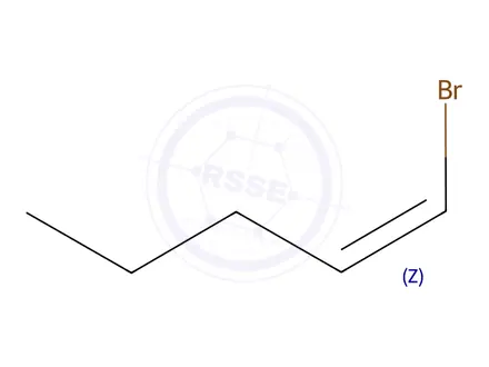 Chemical structure of (Z)-1-Bromo-1-pentene